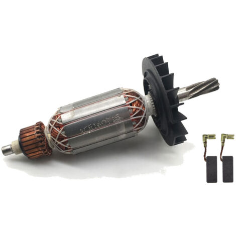 SET: Anker/Rotor/Motor Ersatzteil/Läufer/Kollektor/Polpaket mit Lüfter + Motorkohlen für Bosch GBH 2-26 E GBH 2-26 RE GBH 2-26 DRE GBH 2-26 DFR GBH 2-26 DBR