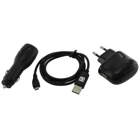 4in1 ZUBEHÖR SET: Netzteil USB Ladekabel KFZ Kabel Datenkabel für Samsung  S5600 Preston S5600 Blade S8300