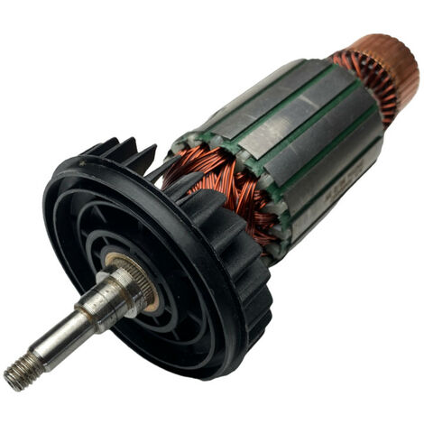 Trade-Shop Anker / Rotor / Motor Ersatzteil / Läufer / Kollektor / Polpaket  mit Lüfter für Makita Winkelschleifer wie GA9040