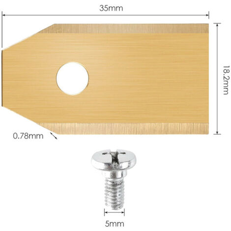 12x Titan-Ersatzmesser Für Mähroboter (Husqvarna, Gardena) – 43mm, 0,75mm, Inkl. Schrauben