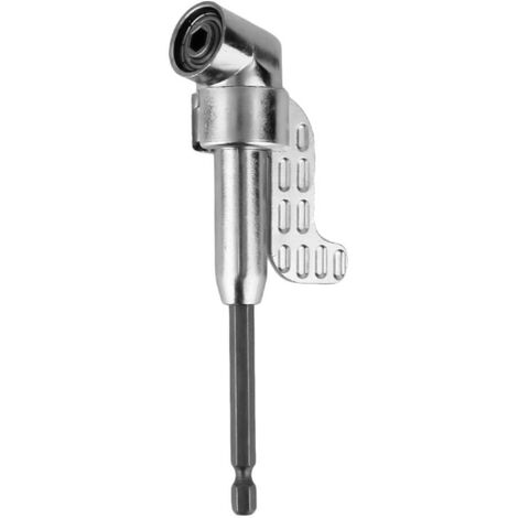 Trade-Shop Winkelgetriebe / Winkelaufsatz / Winkelschrauber-Vorsatz 105° Sechskantaufnahme 6,35mm HEX 1/4" Schaft für Akkuschrauber mit Bit Aufnahme