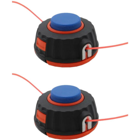 Trade-Shop Trimmerkopf / Mähkopf M10 x 1,25mm Links kompatibel mit Kawasaki KBH27 KBH34 KBH43 KBH48, Demon RQ415 RQ430 RQ508 RQ508 PRO RQ580, RQ680 - 2 Stück