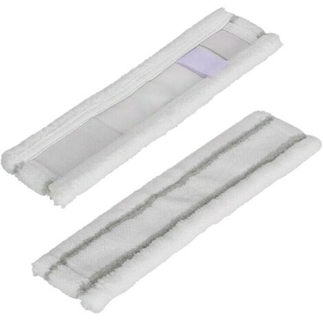 2x Trade-Shop Wischtücher Mikrofaser-Pad Wischbezug kompatibel mit Kärcher WV 71, WV 71 Plus, WV 75, WV 75 Plus / Akku-Fensterreiniger Fenstersauger (1/3)