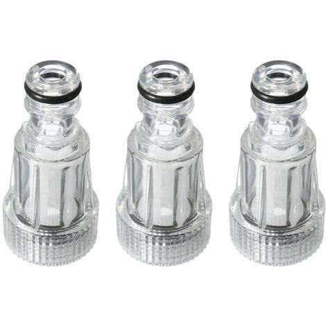 Trade-Shop Wasserfilter (3/4") kompatibel mit Bosch, Lavor, Parkside, Nilfisk, Stihl, Makita, NAC, Black & Decker Hochdruckreiniger Gartenschlauch - 3 Stück