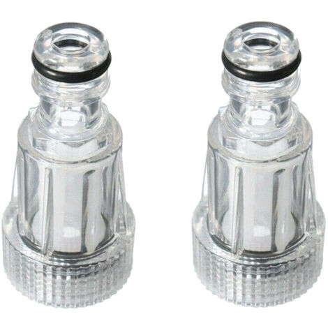 Trade-Shop Wasserfilter (3/4") kompatibel mit Bosch, Lavor, Parkside, Nilfisk, Stihl, Makita, NAC, Black & Decker Hochdruckreiniger Gartenschlauch - 2 Stück