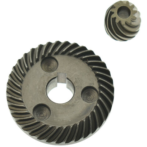 Trade-Shop Getriebeeinheit Getriebe-Satz Zahnkranz Ritzel Tellerrad Kegelrad kompatibel mit Makita 9554 NB, 9555 NB, 9557 NB, 9558 NB Winkelschleifer (1/5)