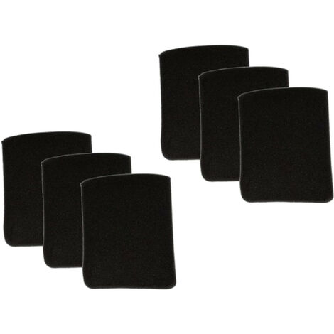 6x Trade-Shop Schaumfilter Staubsaugerfilter kompatibel mit Pakrside PNTS 1300 A1 IAN 55929, 1300 B2 IAN 69502, 1300 C3 IAN 102791, 1300 C3 IAN 270414 (1/2)
