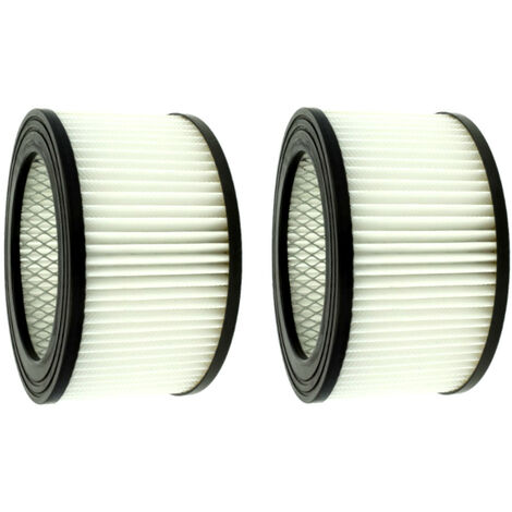 2x Trade-Shop Lamellenfilter / Rundfilter / HEPA-Filter für Perel TC90600 TC90610 TC90400 TC90500, Westfalia AS15L Nr. 88 85 44 Aschesauger (1/2)