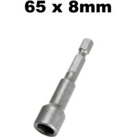 Fixinus 10-teiliges Magnetisches Stecknuss-Set – 7x65 Mm, 1/4" Sechskant, Für Akkuschrauber & Bohrer