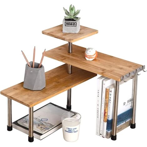 Scaffale per pentole da cucina a 7 ripiani, organizer per pentole, ripiano angolare multistrato, ripiani in acciaio inox per cucina