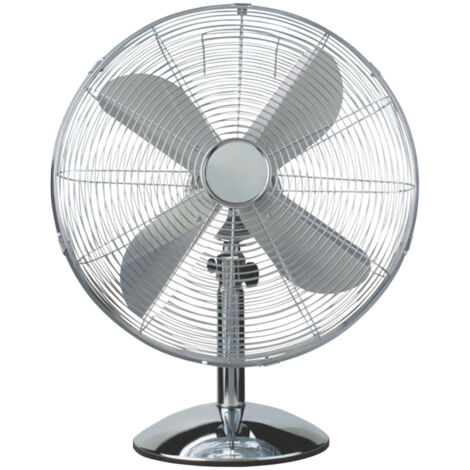 Ventilatore Da Tavolo 4 Pale 3 Velocità In Metallo 50w 40cm (1/5)