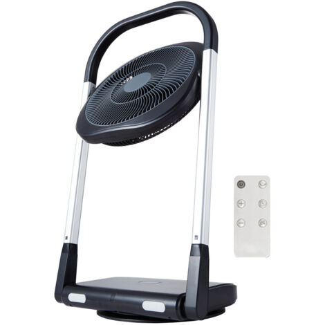 Ventilatore Richiudibile Slim 8 Velocità Con Timer E Telecomando 13w Nero