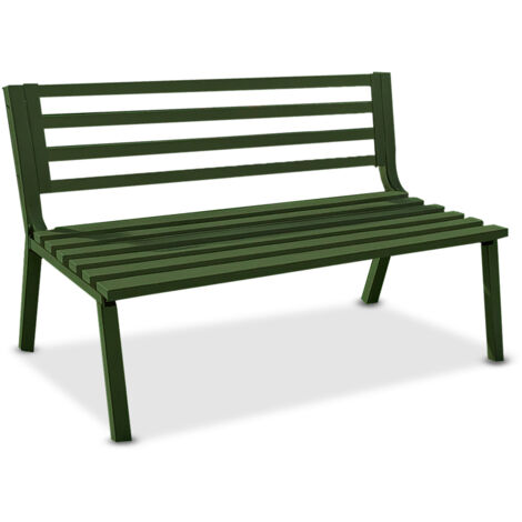 Panca Montecarlo Verde In Acciaio Verniciato Con Design Moderno (1/5)