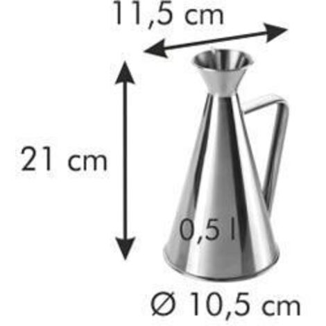 Oliera In Acciaio Inox Con Coperchio E Manico – 350/500/1000 Ml, Anti-ruggine Per Olio, Aceto E Condimenti