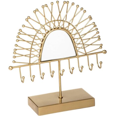 Portagioie in Metallo con Specchio 24,5x 7,5x26cm