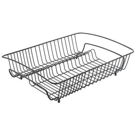 Metaltex Scolapiatti Rettangolare, Nero, 50x37x14