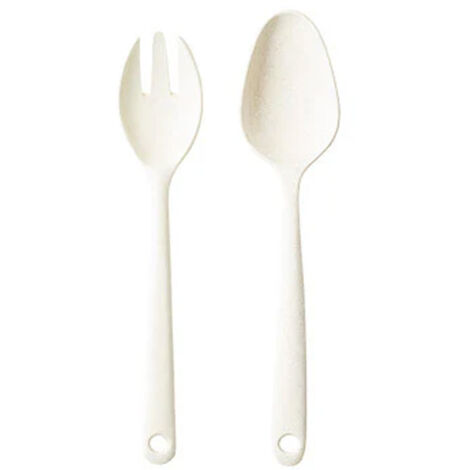 Set 2 Pezzi Utensili Per Insalata In Bamboo (1/4)