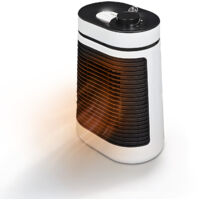 Stufa Elettrica Termoventilatore 1500w Con Termostato E 2 Livelli Di Potenza