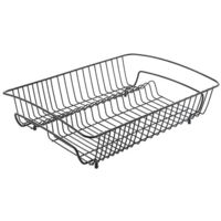 Metaltex Scolapiatti Rettangolare, Nero, 50x37x14
