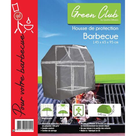 Housse De Protection Imperméable 210D – 2 Tailles (110x120x140 Cm / 145x145x160 Cm), Cordon De Serrage, Fermeture éclair
