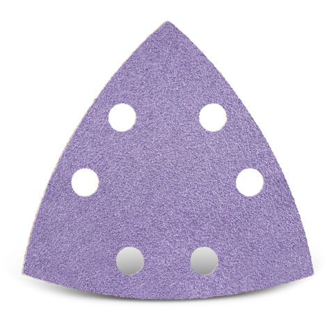 MENZER Purple HD Klett-Schleifblätter, 93 mm, 6-Loch, f. Deltaschleifer, Keramik-Mix (50 Stk.) K400 (1/5)
