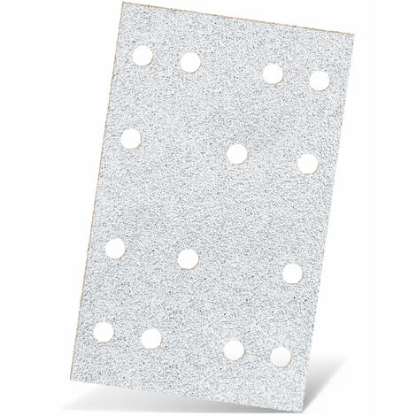 MENZER White Klett-Schleifblätter, 133 x 80 mm, 14-Loch, f. Schwingschleifer, Normalkorund (50 Stk.) K150 (1/5)
