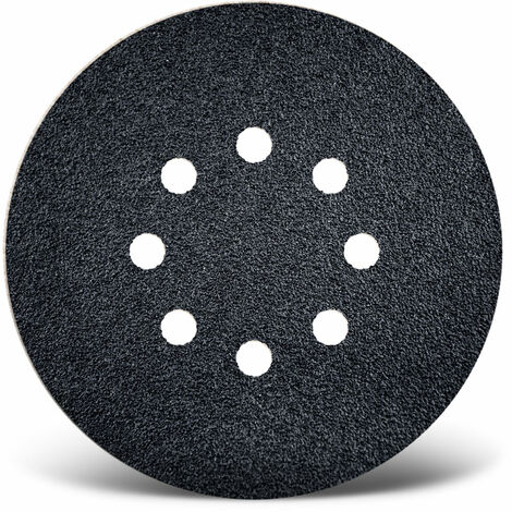 MENZER Black Klett-Schleifscheiben, 150 mm, 8-Loch, f. Exzenterschleifer, Siliciumcarbid (50 Stk.) K600 (1/5)