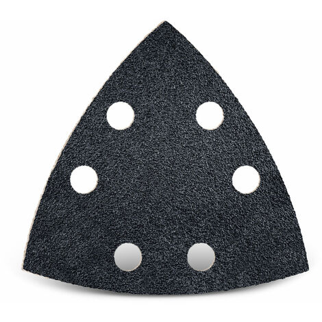 MENZER Black Klett-Schleifblätter, 93 mm, 6-Loch, f. Deltaschleifer, Siliciumcarbid (50 Stk.) K150 (1/5)