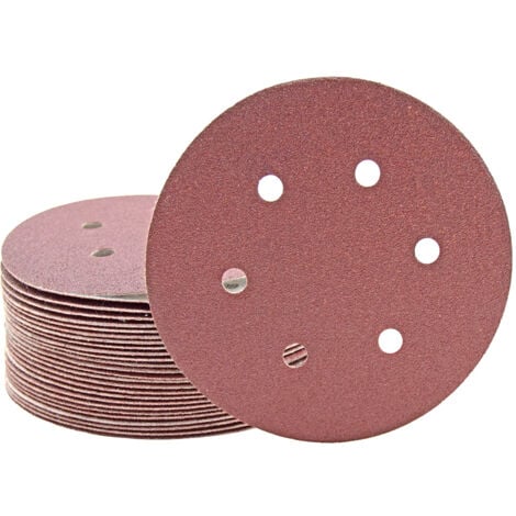 9 Klett Schleifscheiben 150mm 6 8+1 Loch 125 STÜCK 