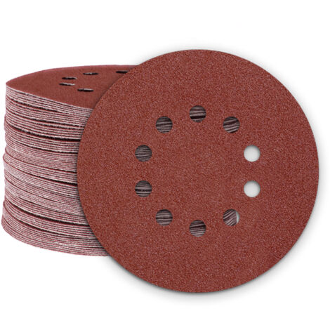 MioTools Fox Klett-Schleifscheiben, 225 mm, 10-Loch, f. Trockenbauschleifer, Normalkorund (10 Stk.) K16