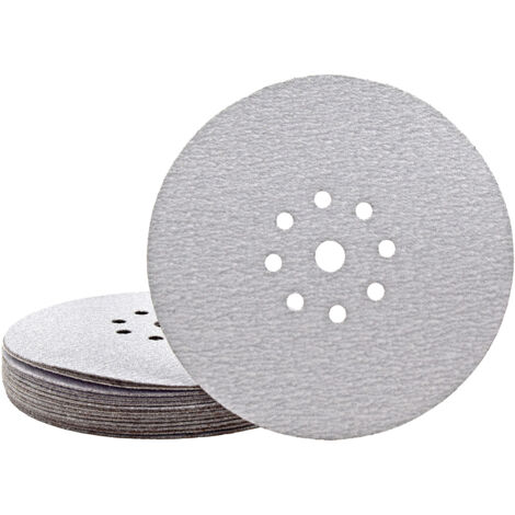 25~50 Er Schleifscheiben 225mm 10Loch Klett-Schleifpapier Schleifblätter P40-120 