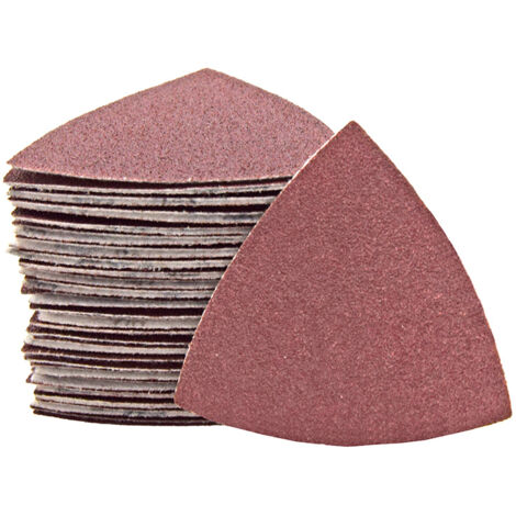 MioTools Fox Klett-Schleifblätter, 82 mm, f. Deltaschleifer, Normalkorund (50 Stk.) K120 (1/5)
