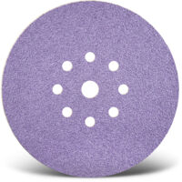 MENZER Purple HD Klett-Schleifscheiben, 225 mm, 9-Loch, f. Trockenbauschleifer, Keramik-Mix (5 Stk.) K150
