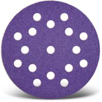 MENZER Titanium HD Klett-Schleifscheiben, 125 mm, 17-Loch, f. Exzenterschleifer, Keramik-Mix (50 Stk.) K80