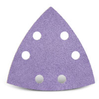 MENZER Purple HD Klett-Schleifblätter, 93 mm, 6-Loch, f. Deltaschleifer, Keramik-Mix (50 Stk.) K150