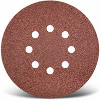 MENZER Red Klett-Schleifscheiben, 150 mm, 8-Loch, f. Exzenterschleifer, Normalkorund (50 Stk.) K120