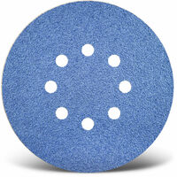 MENZER Blue Klett-Schleifscheiben, 150 mm, 8-Loch, f. Exzenterschleifer, Zirkonkorund (25 Stk.) K40
