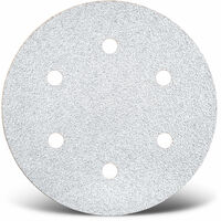 MENZER White Klett-Schleifscheiben, 225 mm, 6-Loch, f. Trockenbauschleifer, Normalkorund (5 Stk.) K100