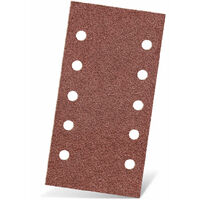 MENZER Red Klett-Schleifblätter, 230 x 115 mm, 10-Loch, f. Schwingschleifer, Normalkorund (50 Stk.) K150