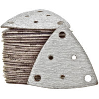 MioTools Shark Klett-Schleifblätter, 82 mm, 6-Loch, f. Deltaschleifer, Normalkorund (50 Stk.) K60