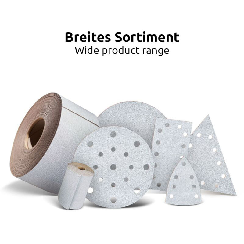 FEUILLES ABRASIVES AUTO-AGRIPPANTES 80 X 133 MM, P 60, 16 TROUS, À