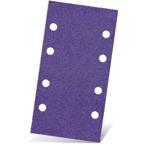 MENZER Titanium HD Feuilles abrasives auto-agrippantes, 180 x 93 mm, 8 trous, p. Ponceuses vibrantes, Mix céramique (Lot de 50) G40 (1/5)