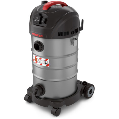 Menzer – Aspirateur de sécurité eau et poussière 30L – 1400W – Pression négative 21,5 kPa – Pour chantiers humides et ateliers (1/5)