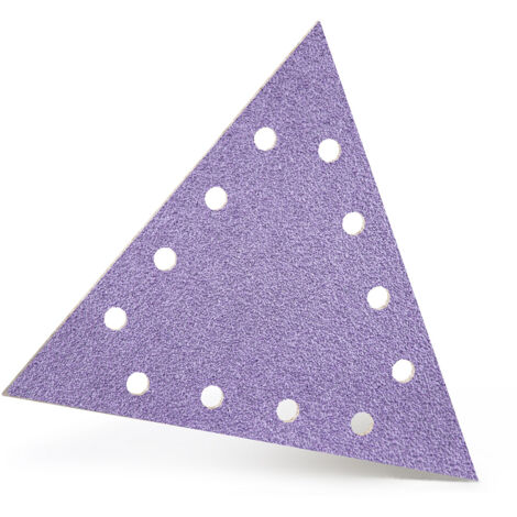 MENZER Purple HD Disques abrasifs auto-agrippants, 290 x 250 mm, 12 trous, p. Ponceuses à plâtre, Mix céramique (Lot de 5) G180
