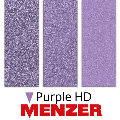 MENZER Purple HD Disques abrasifs auto-agrippants, 290 x 250 mm, 12 trous, p. Ponceuses à plâtre, Mix céramique (Lot de 5) G180