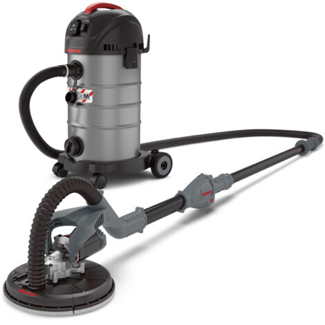Ponceuse girafe MENZER LHS 225 VARIO – 710W – Ø 225mm – Vitesse 1000-2100 min-1 – Protection anti-poussière innovante – Aspirateur VCM 330 inclus