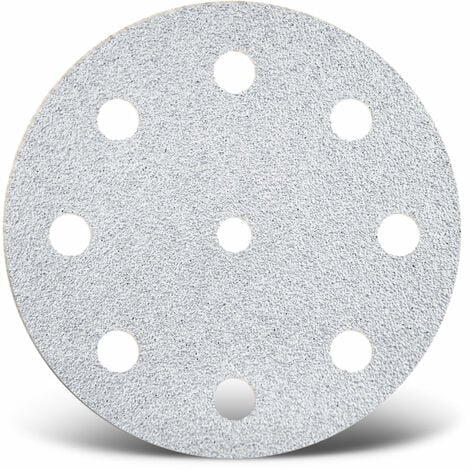 Disques abrasifs auto-agrippants MENZER pour ponceuses à plâtre, G16–240, Ø  225 mm / Corindon normal
