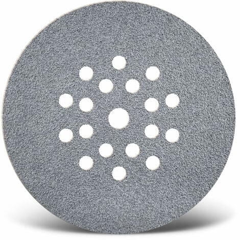 Disques abrasifs auto-agrippants MENZER pour ponceuses à plâtre, G16–240, Ø  225 mm / Corindon normal