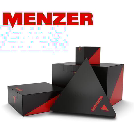 MENZER Red Disques abrasifs auto-agrippants, 290 x 250 mm, 12 trous, p. Ponceuses à plâtre, Corindon normal (Lot de 2) G36