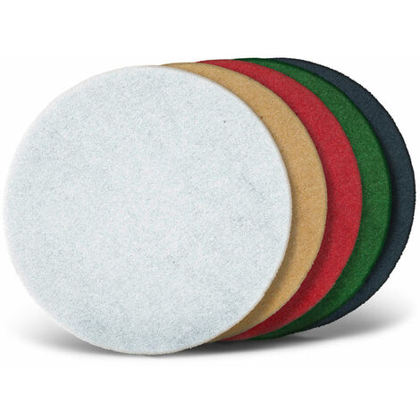 MENZER Pads Disques abrasifs normaux, 375 mm, p. Monobrosses, Polyester (Lot de 10) beige (1/2)